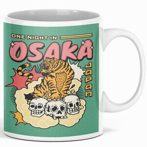 Osaka Japan Double-Sided Ceramic Coffee Mug